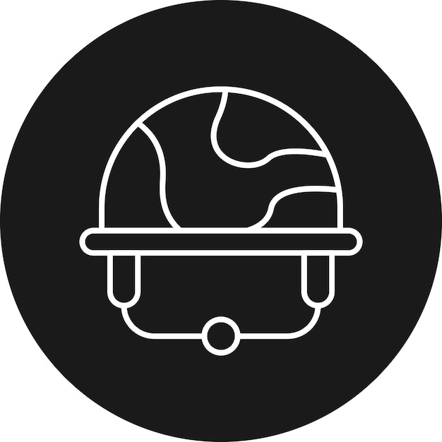 Vector soldier helmet vector icon can be used for military iconset