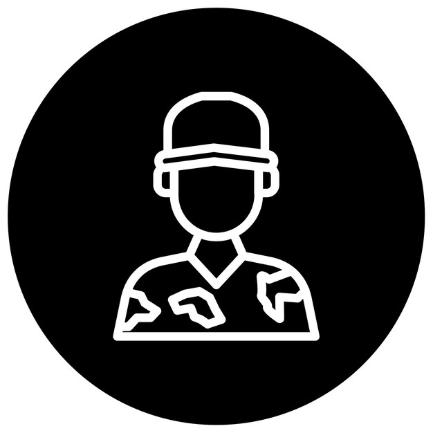soldier male vector illustration