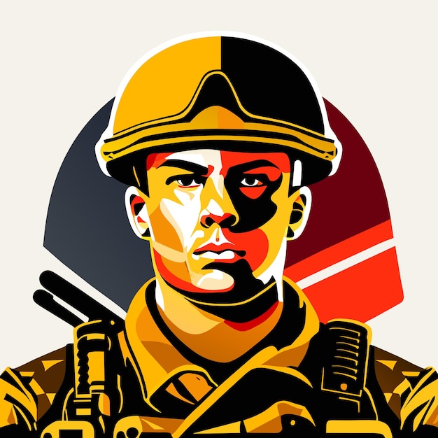 Vector soldier vector illustration