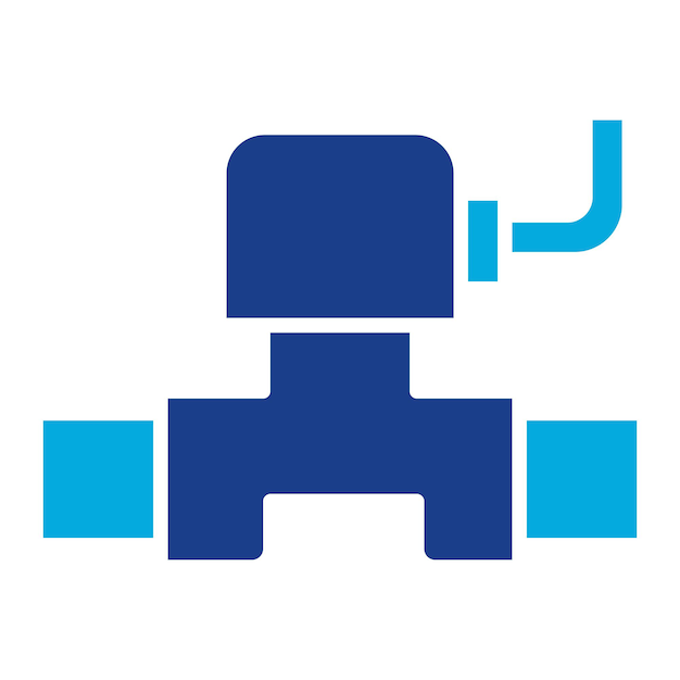 Solenoid Flat Illustration