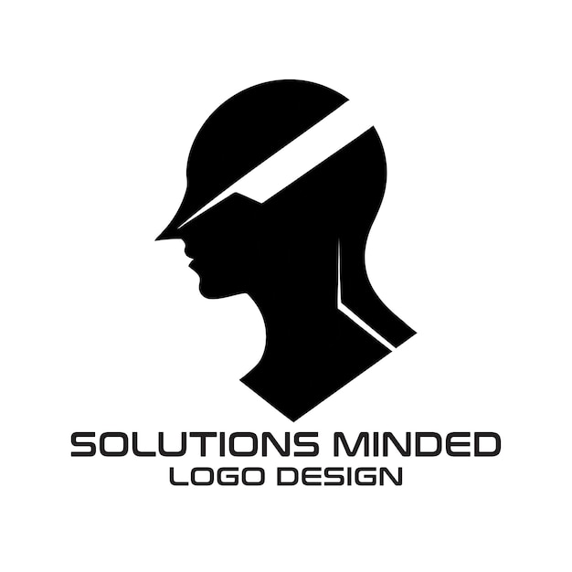 Solutions Minded vector logo ontwerp