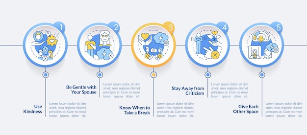 결혼 문제 해결 원 Infographic 템플릿