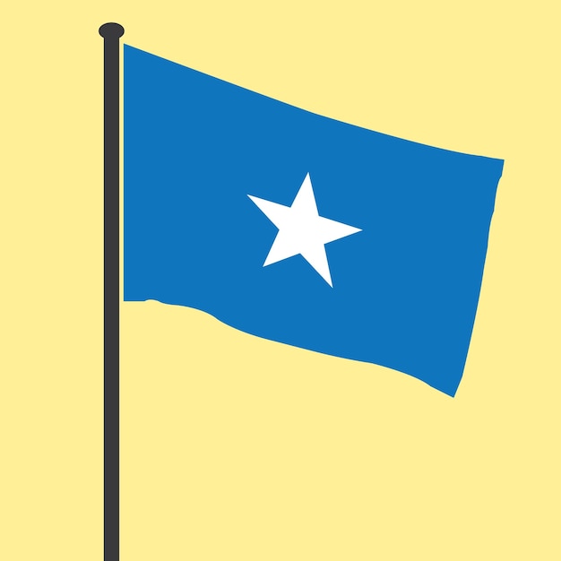 Vector somali flag icon