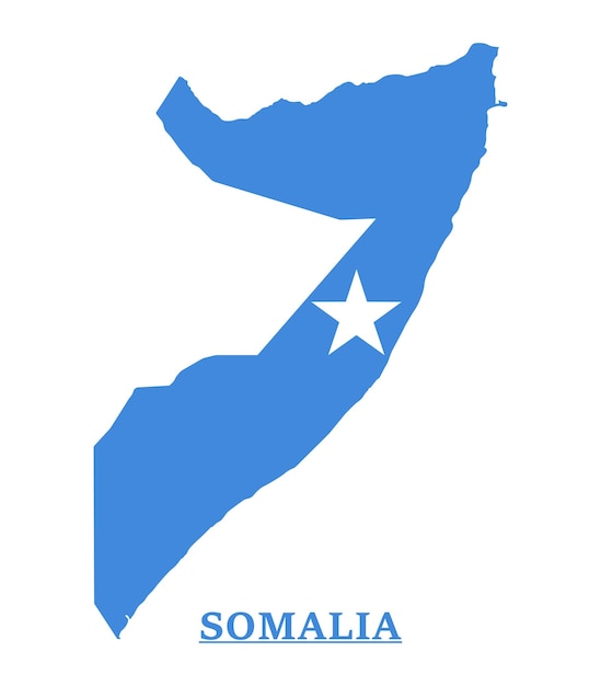 Somalië nationale vlag kaart ontwerp, illustratie van Somalië land vlag binnen de kaart