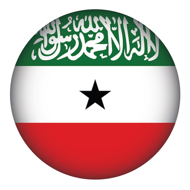 Somaliland Flag Round Shape