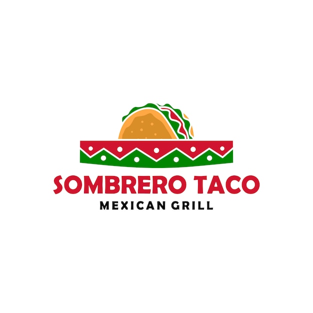 Sombrero hoed taco logo vector pictogram illustratie