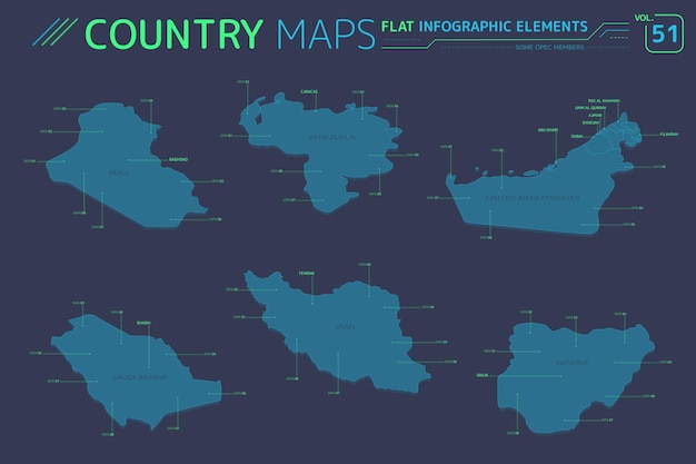 Некоторые члены опек ирак иран саудовская аравия венесуэла и карты объединенных арабских эмиратов