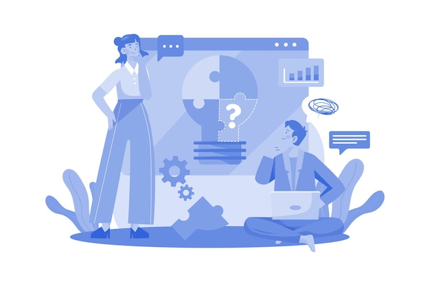 something is missing illustration concept on a white background