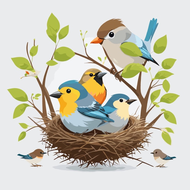 Vector songbirds and nest vector
