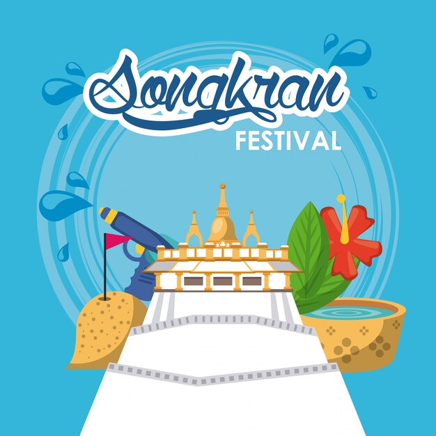 Songkran festival design