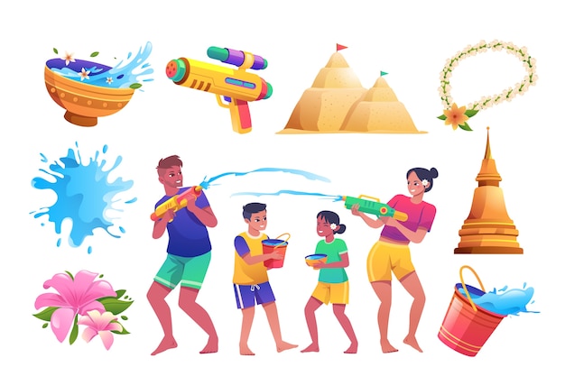 songkran festival elements