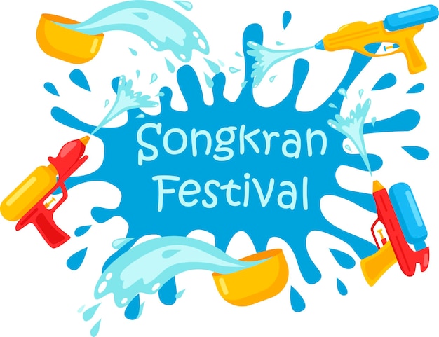 Songkran Festival  Thailand Traditional New Years Day Thailand travel concept