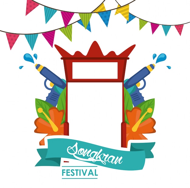 Songkran festivalontwerp