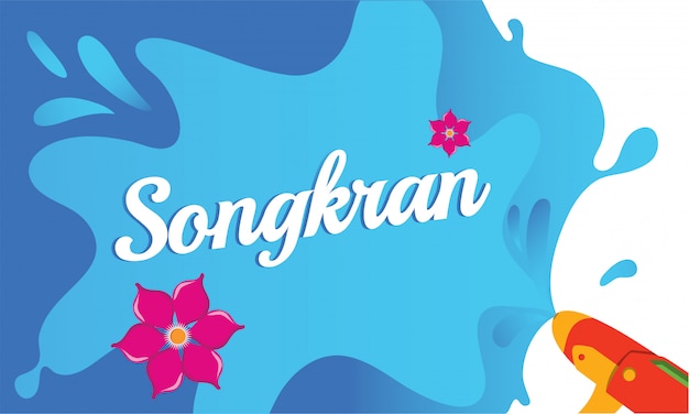 Songkran festivalviering.