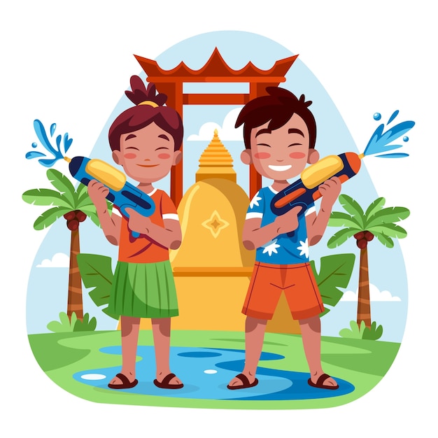 songkran water festival fun