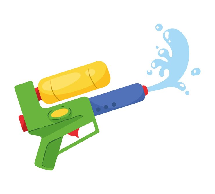 Vector ソンクラーン水鉄砲おもちゃのアイコン