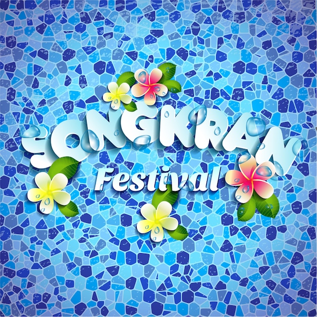 Songkranfestival in thailand van april