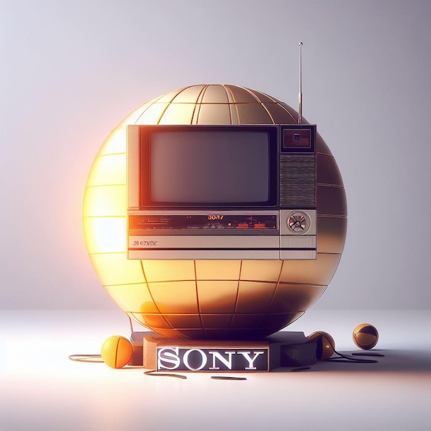 SONY Retro Camera Wallpaper Vector illustratie