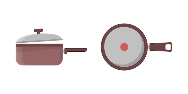 Sooking pot icoon in platte stijl Saucepan vector illustratie op geïsoleerde achtergrond Pan teken bedrijfsconcept