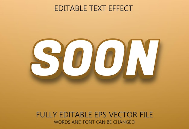 Soon text effect