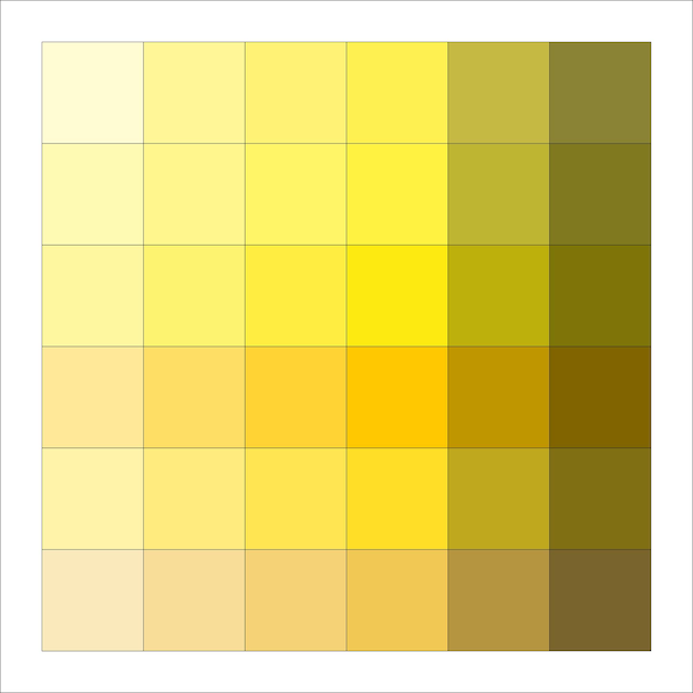 Tranquillante quadrati gialli transizione autunno gradiente mosaico sottile chiaro a scuro caldo