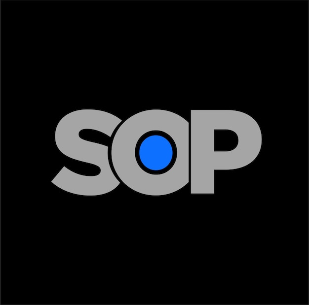 Sop ブランド名ベクトル アイコン sop タイポグラフィー モノグラム