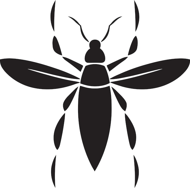 Vector sophisticated black aphid logo vector art at its finest streamlined aphid vector black logo excell