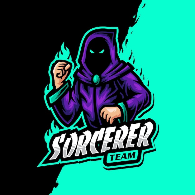 Sorcerer mascot logo epsort gaming