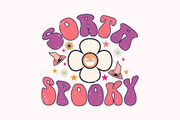 Sorta spooky halloween t-shirt ontwerp