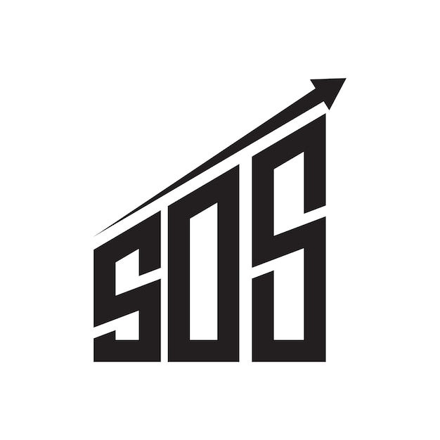 SOS modern logo-ontwerp