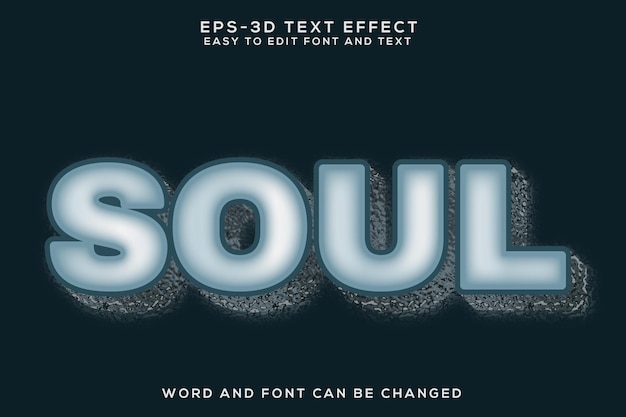 Soul 3d text effect