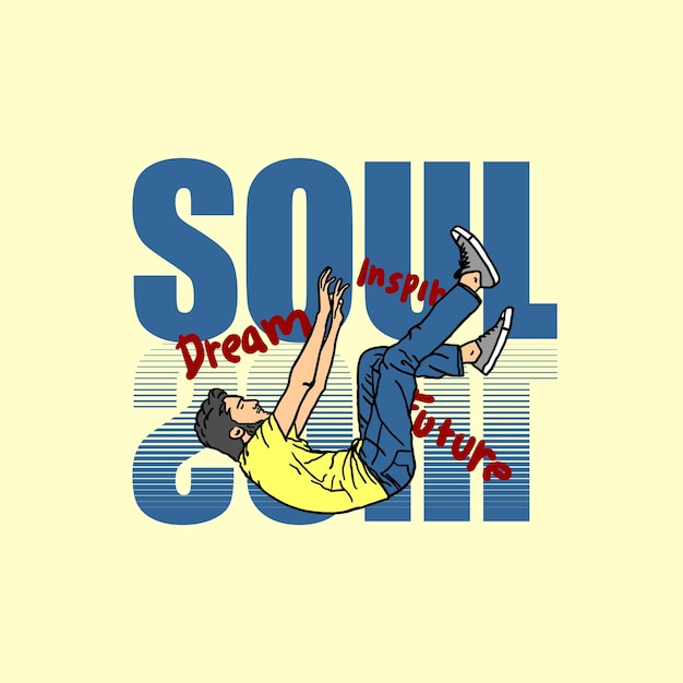 Soul street style vintage vector