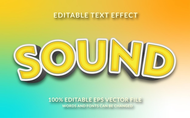 Sound Editable Text Effect