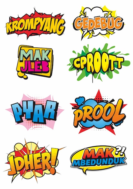 Sound effect design vector collections