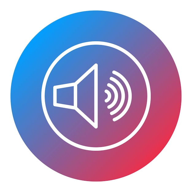 音声アイコンのベクトル画像をインストゥルメントに使用できます