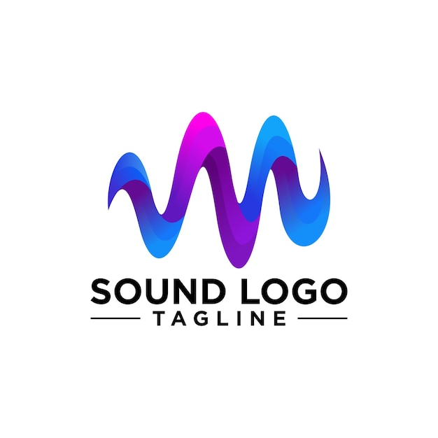 Sound Logo Vector Template