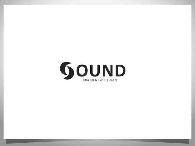 Vector sound and music logo design