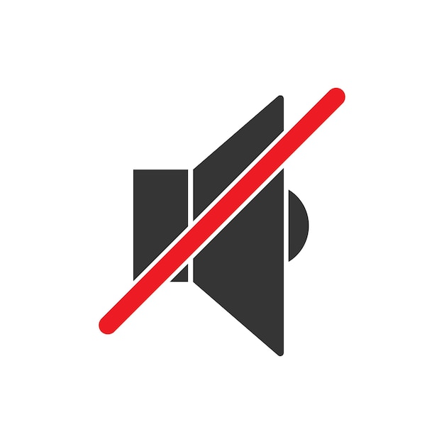 Premium Vector | Sound off icon mute sound icon vector