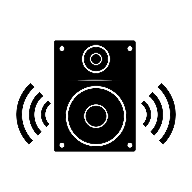 Sound system icon logo vector design template