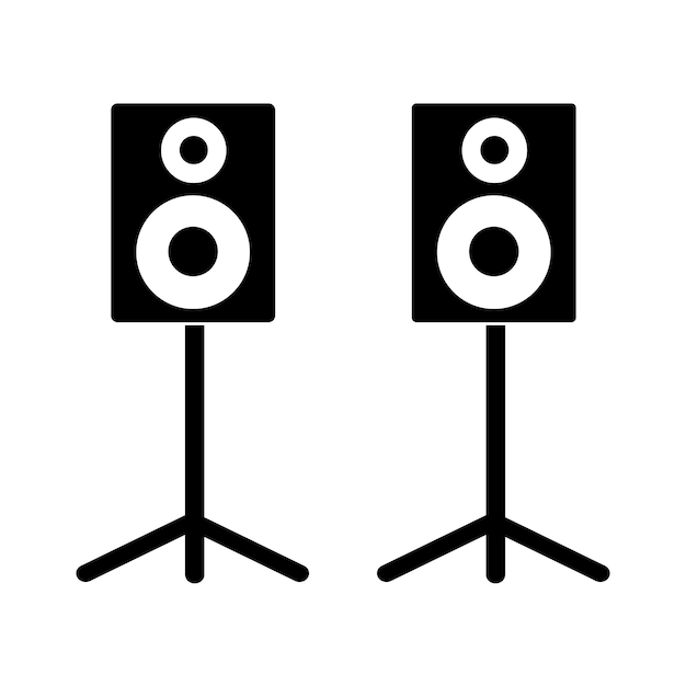 Sound system icon logo vector design template