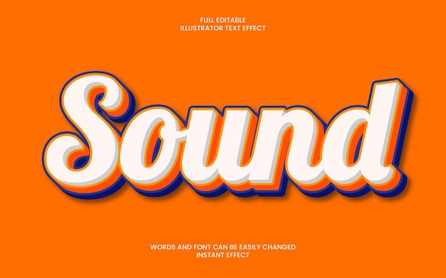 Sound text effect