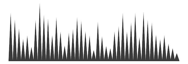 Sound volume effect signal track noise visualisation