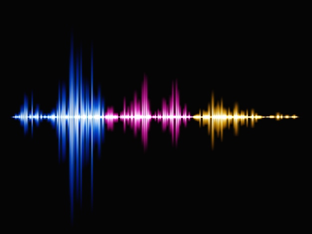 Sound wave background. abstract  illustration