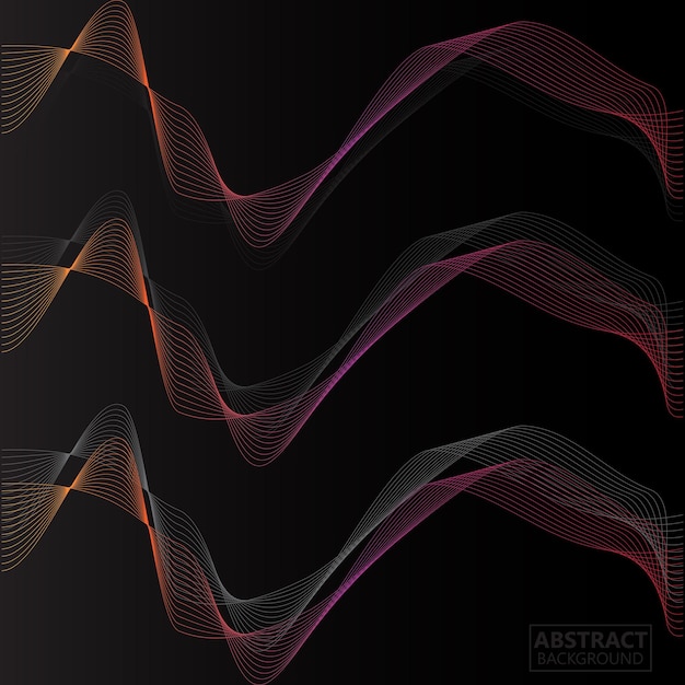 Sound Wave Background Design Ultrasonic Gradient Wallpaper Illustration