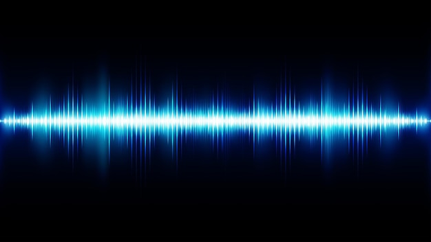 音波の背景。ミュージカルサウンドトラックの波