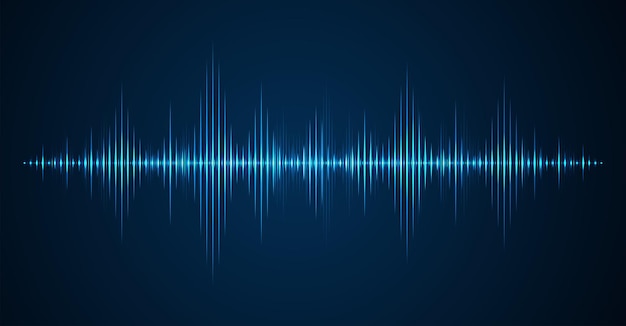 Vector sound wave background wave of musical soundtrack