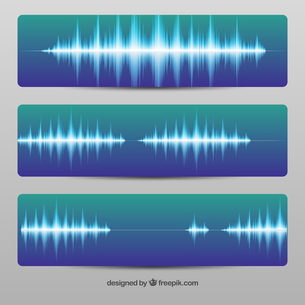 音波のバナー