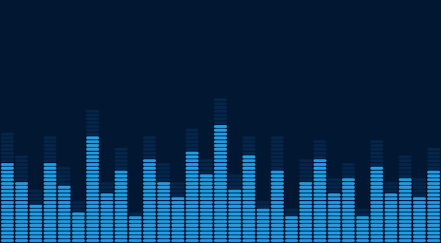 音波エクアライザー 抽象的な音楽パルス背景