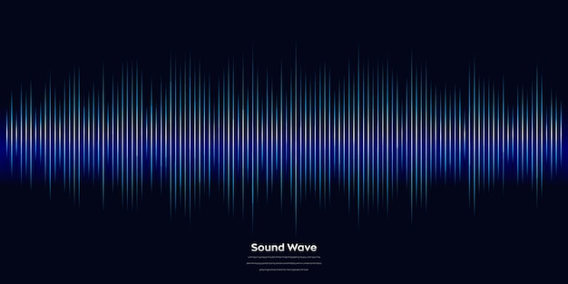 Sound wave equalizer vector background design