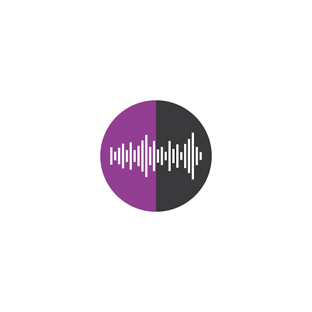 Sound wave ilustration logo vector icon template